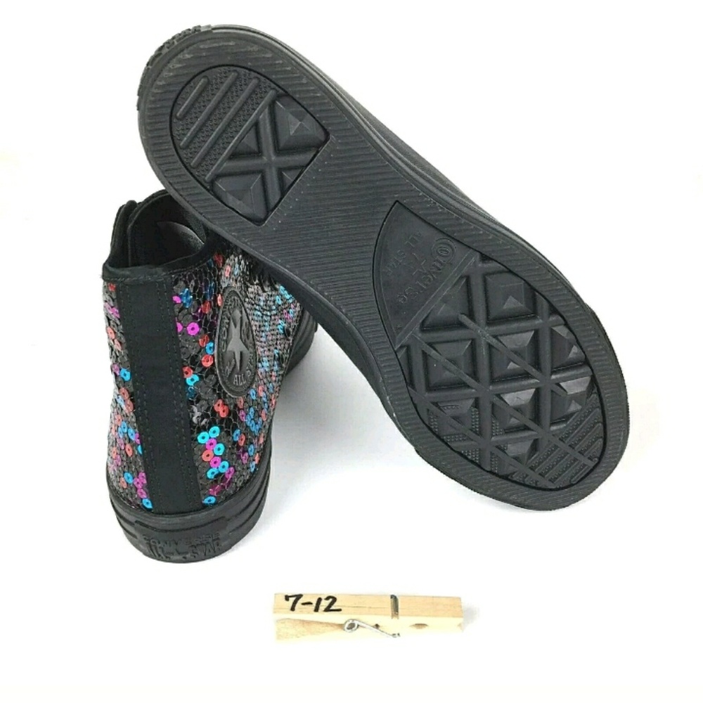 Converse Chuck Taylor Sequined Shoes Ladies 7M - Picture 7 of 8